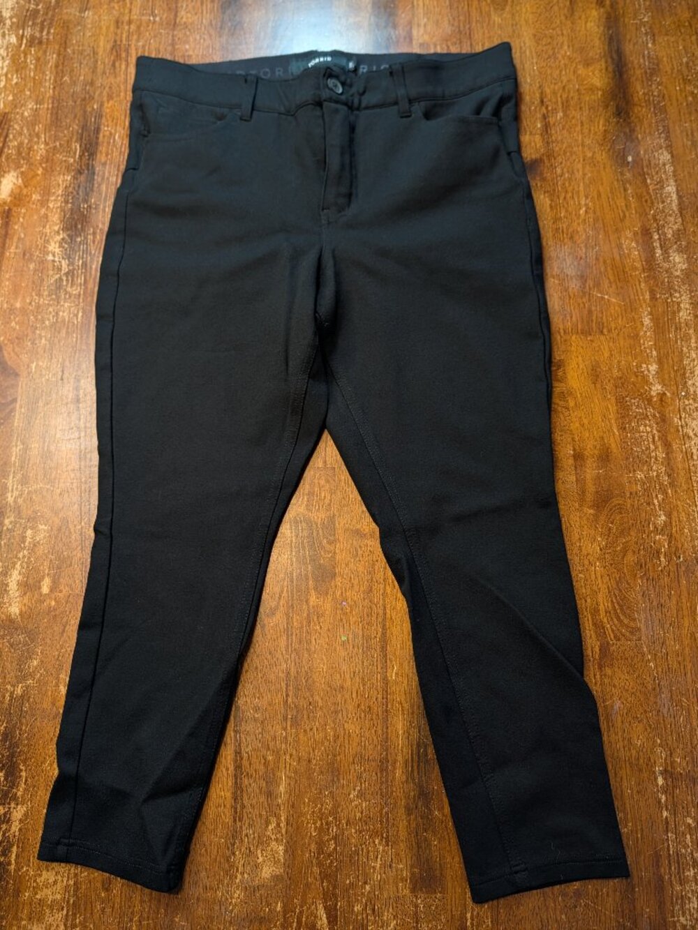 Torrid Cropped Pants Womens 14R Black Stretch Casual Business Office Party